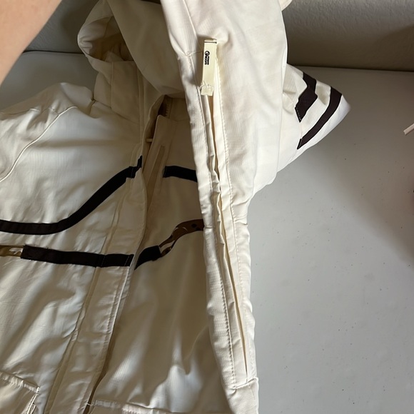 Powder Room Snowboarding Ski Jacket Cream Off White Womens Size Small 3 in 1 - Picture 9 of 14